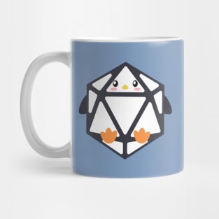 Polyhedral 20 Sided Dice Penguin - Tabletop RPG and Animal Lovers Mashup Mug